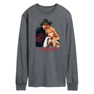Мужская футболка Rip And Beth Montana Valentine с длинным рукавом и графическим рисунком heather charcoal