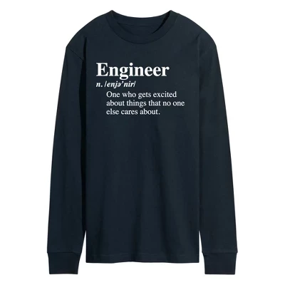 Мужская футболка Instant Message Engineer Definition, синяя