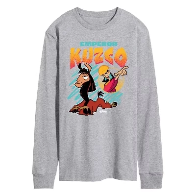 Мужская футболка Kuzco Bootleg Tee с длинным рукавом и графическим рисунком athletic heather