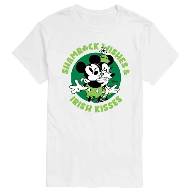 Мужская футболка с коротким рукавом Shamrock Wishes Irish Kisses, белая