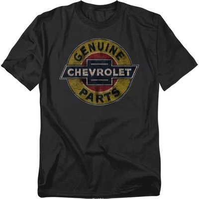 Мужская футболка с надписью Distressed Sign из натуральной кожи Chevy Parts черного цвета