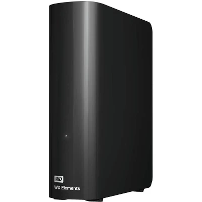Настольный жесткий диск WD Elements WDBWLG0080HBK емкостью 8 ТБ - Внешний - Черный - USB 3.0 Type A - Гарантия 2 года