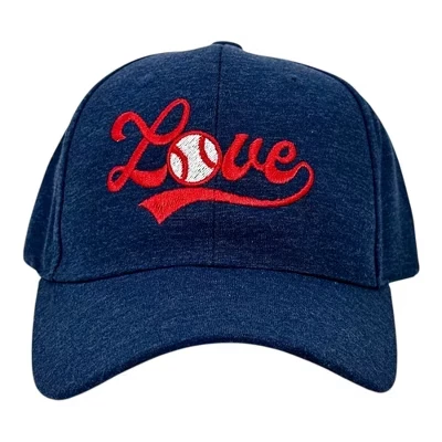 Love Baseball Script Hat Милая кепка любителя летних видов спорта - Сумасшедшая собачья шапка для фаната бейсбола