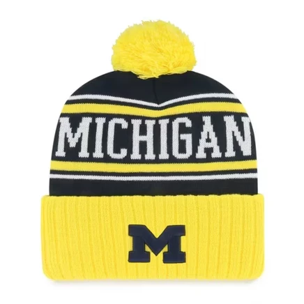 Стильная вязаная шапочка с манжетами от Michigan Wolverines
