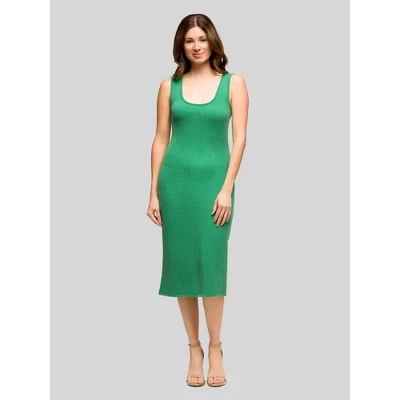 Женское платье 24seven Comfort Apparel, миди, зеленое