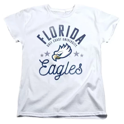 Женская футболка Florida Gulf Coast University Eagles белого цвета
