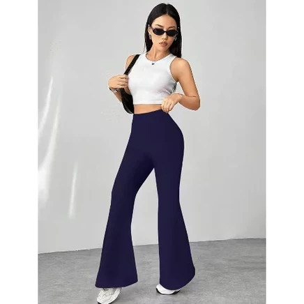 Женские леггинсы Yesfashion палаццо, фиолетовые