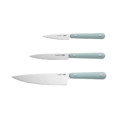 Набор кухонных ножей berghoff slate and spirit, 3 шт., сланцевый