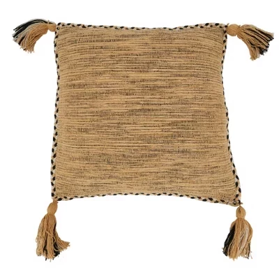 Подушка SARO LIFESTYLE Braided Border, пуховая, глиняная