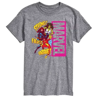 Men's -  - Super Hero Women Sound Effects Short Sleeve Graphic T-Shirt athletic heather