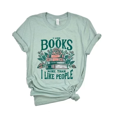 Женская футболка Simply Sage Market «Книги лучше», мятная