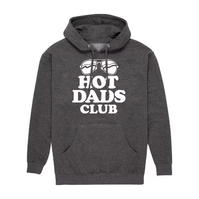 Мужская одежда - - Hot Dads Club, флисовый пуловер с капюшоном и рисунком heather charcoal