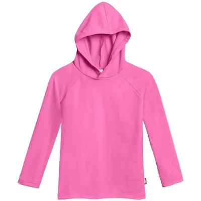 Футболка Swim UPF 50+ с капюшоном и длинными рукавами Rashguard для мальчиков и девочек - Сделано в США