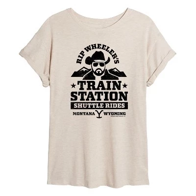 Женская футболка с объемным рисунком Rip Wheelers Train Station birch