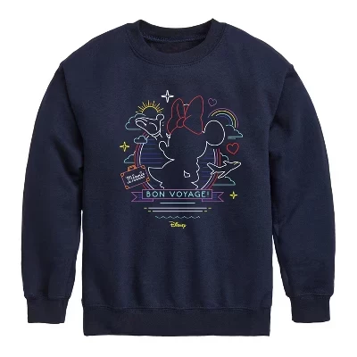 Мальчиковая флисовая толстовка Disney Minnie Mouse с рисунком, синяя