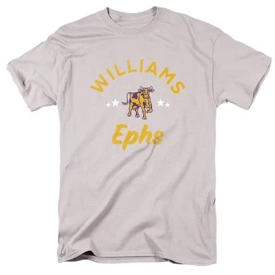 Мужская футболка Williams College Ephs серебристого цвета