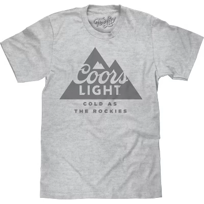 Светлое пиво Coors Холодное, как футболка с логотипом Скалистых гор
