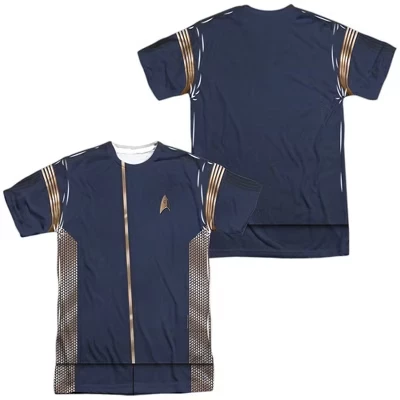 Мужская униформа Discovery Discovery Uniform (принт спереди и сзади), костюмная футболка с коротким рукавом, белая