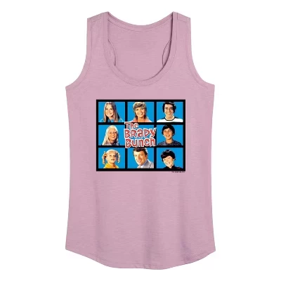 Женская майка The Brady Bunch Hollywood Squares, сиреневая