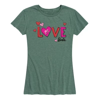 Женская футболка с коротким рукавом Love и графическим рисунком heather juniper