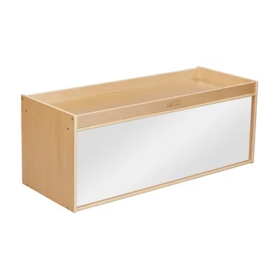 Шкаф ECR4Kids с игровой зоной и зеркалом, натуральный
