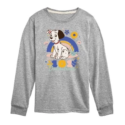 Футболка с длинным рукавом и рисунком весенних цветов athletic heather