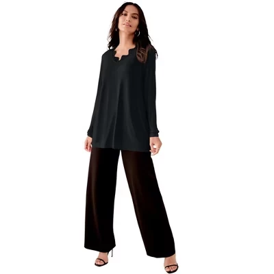 Ultimate Long-Sleeve Swing Tee black