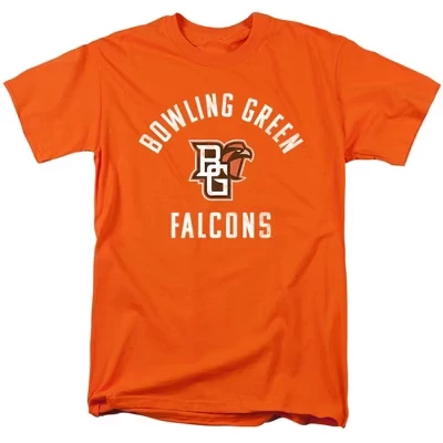 Мужская футболка с официальным логотипом Falcons Государственного университета BGSU Bowling Green, оранжевая с логотипом Falcons