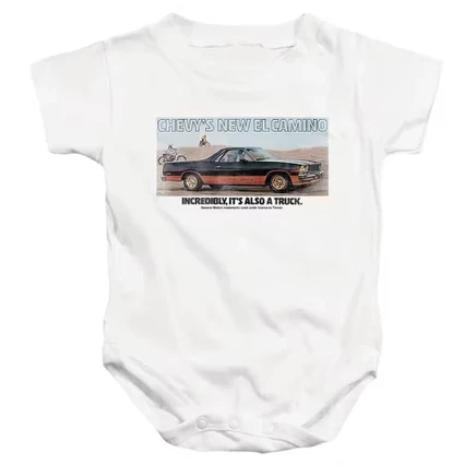 Боди для младенцев Chevrolet El Camino, 18 мес., белое