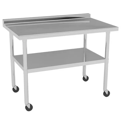 Стол из нержавеющей стали COZONY NSF 60″×24″ с колесами
