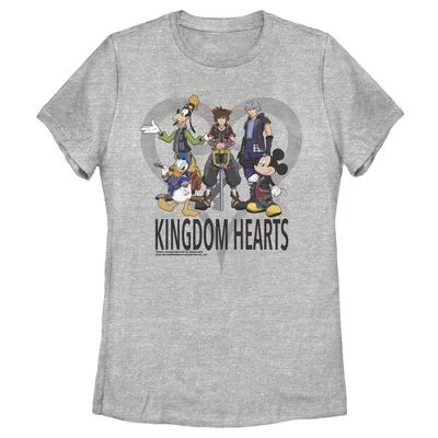 Женская футболка Kingdom Hearts 3 Box Art, меланж