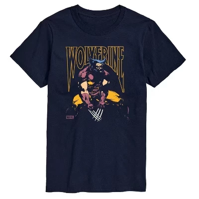 Men's -  - Wolverine Silhouette Short Sleeve Graphic T-Shirt blue
