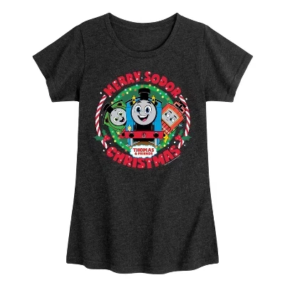 Приталенная футболка с коротким рукавом и рисунком Merry Sodor Christmas Darks Only