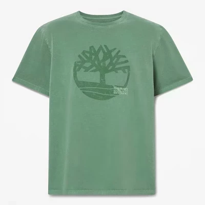 Мужская футболка Timberland Logo, зеленая