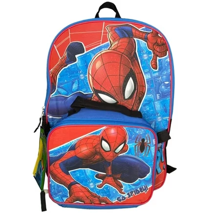 Детский рюкзак Marvel Spider-Man 16″ с ланч-сумкой