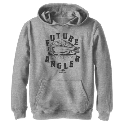 Мальчиковое худи Mossy Oak Future Angler, серый меланж