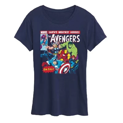 Женская футболка Marvel «Мстители», синяя