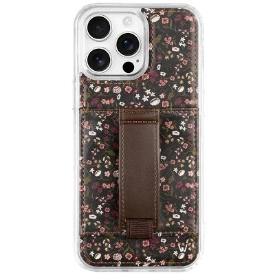 Чехол для iPhone 16 Plus Walli с кошельком и ремешком, twilight blossom