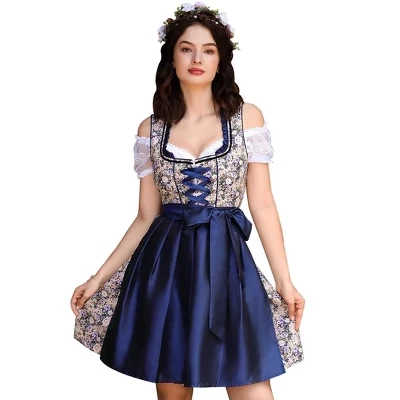 Женский комплект Yesfashion, платье, фартук, топ, синий