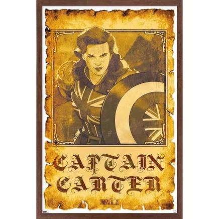 Постер в рамке Trends International Captain Carter, махагоновый