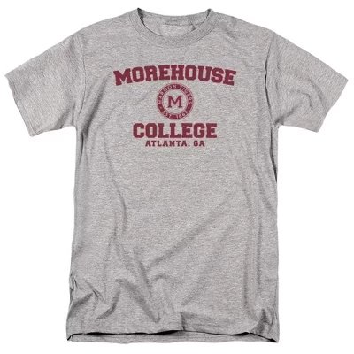 Мужская футболка с официальным логотипом Morehouse College Circle athletic heather
