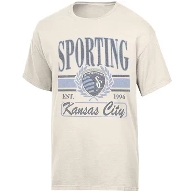 Женская футболка mls sporting kc parchment, бежевая