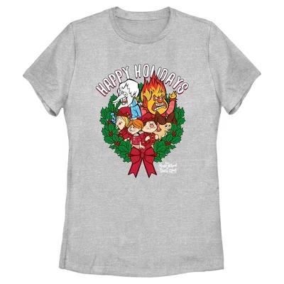 Женская футболка Happy Holidays athletic heather