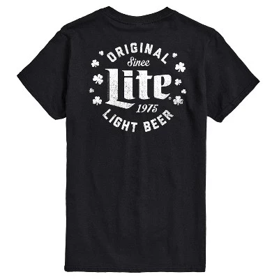 Мужская футболка с коротким рукавом и рисунком St. Patrick's Original Light Beer, черная