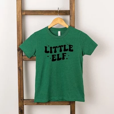Молодежная футболка Little Elf с коротким рукавом травянисто-зеленого цвета