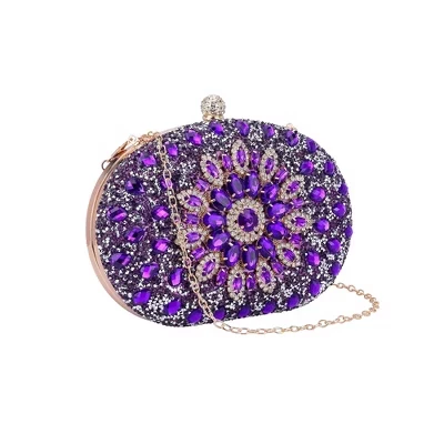 Женский вечерний клатч Inspire Chic Rhinestone, фиолетовый