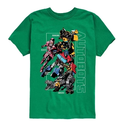 Футболка для мальчиков Transformers Autobots, зеленая