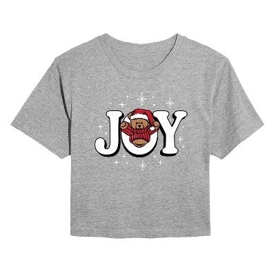 Женская футболка Instant Message Joy Teddy Bear, серая