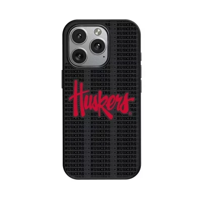 NCAA Big Ten Universities Текстовый фон, совместимый с MagSafe Чехол для мобильного телефона Apple iPhone nebraska huskers