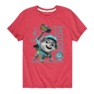 Футболка с коротким рукавом и рисунком Rubble & Crew для мальчиков - Paw Patrol - красная